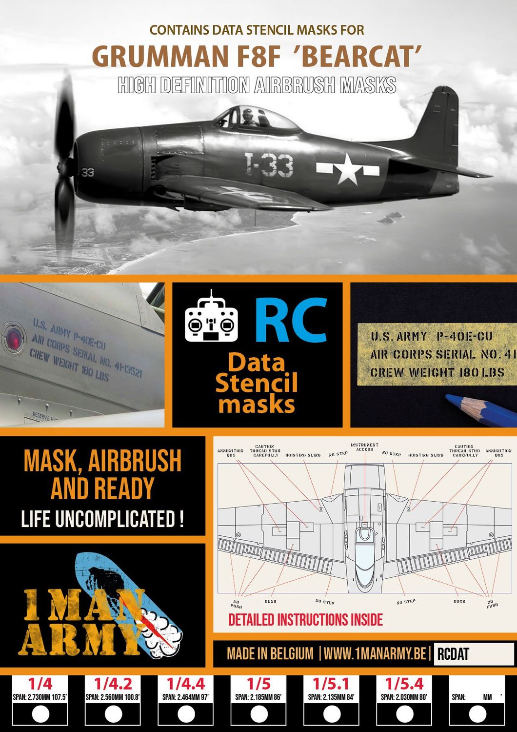 F8F Bearcat Stencil Masks F8F Bearcat Stencil Masks