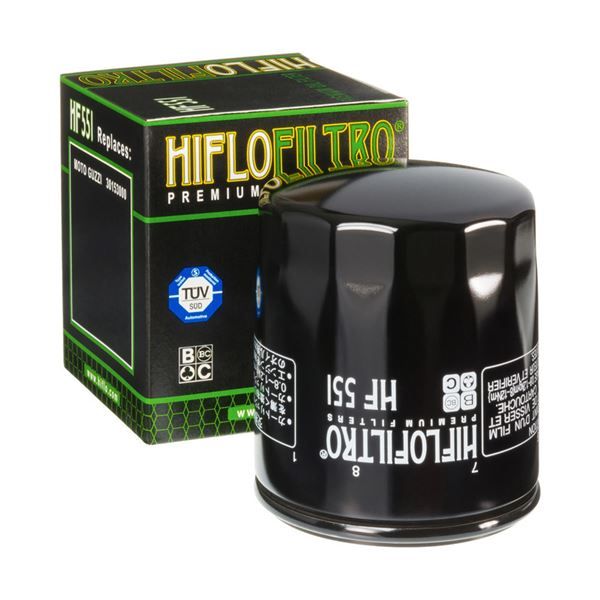 Filtro de aceite Hiflofiltro HF551 para Moto Guzzi