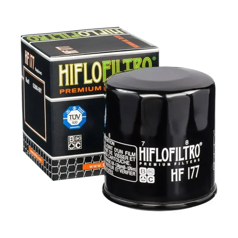 Filtro de aceite Hiflofiltro HF177 para Harley Davidson / Indian