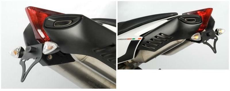 Porta matrículas R&G RACING para Aprilia Dorsoduro 1200 (2011-) y Aprilia Dorsoduro 750 (2008-).