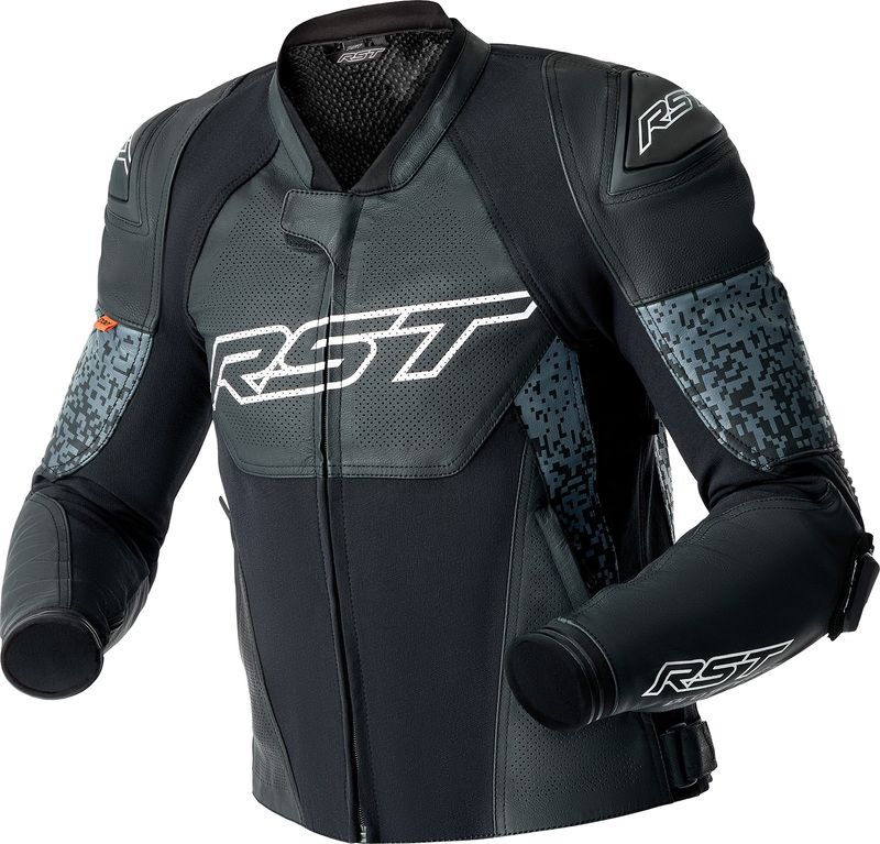 Chaqueta de cuero RST Pro Series Supersport-K Grey D3O Certificación AAA Chaqueta de cuero RST Pro Series Supersport-K Grey D3O Certificación AAA