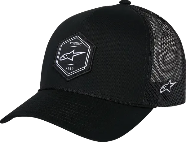 Gorra ALPINESTARS HAT CRV BILL TRUCK HEXEON BLACK/BLACK OS