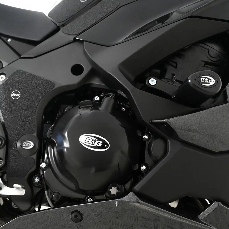 Juego de protectores tapas de motor R&G RACING - 2 piezas para Kawasaki Z1000 ('10- '24), Z1000R ('17- '24), Ninja 1100SX '25-, Z1000SX ('11- '24) y Versys 1100 '25-