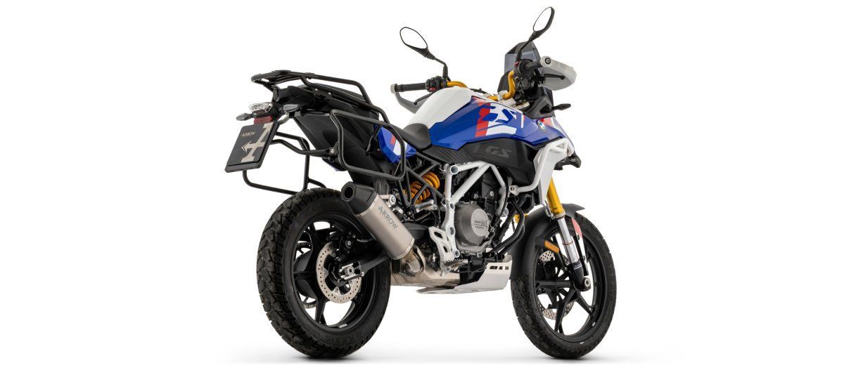 Escape ARROW Indy Race homologado en titanio para BMW F 450 GS 2026 Escape ARROW Indy Race homologado en titanio para BMW F 450 GS 2026