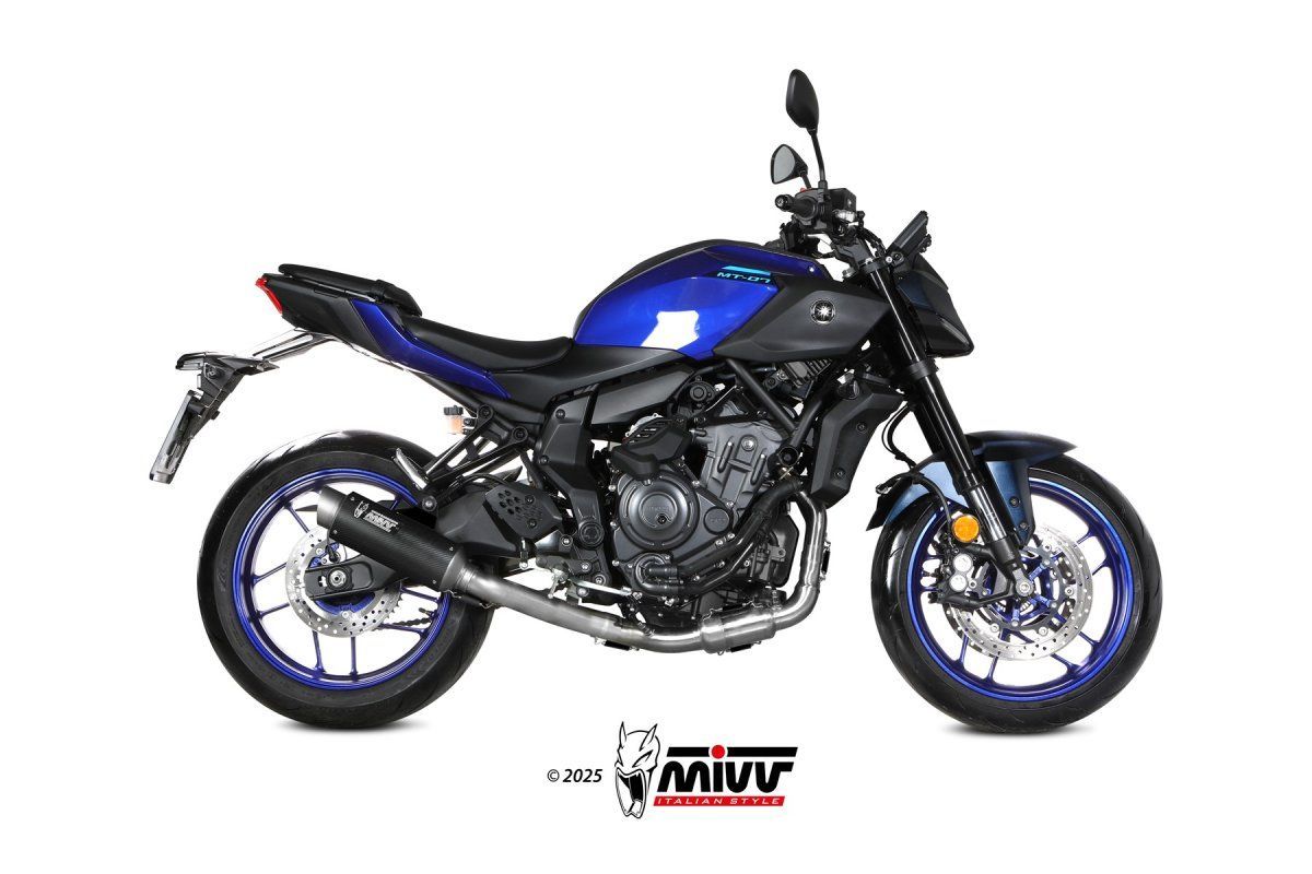 Escape completo homologado Mivv GP PRO en Carbono para YAMAHA MT 07 25-26 Escape completo homologado Mivv GP PRO en Carbono para YAMAHA MT 07 25-26