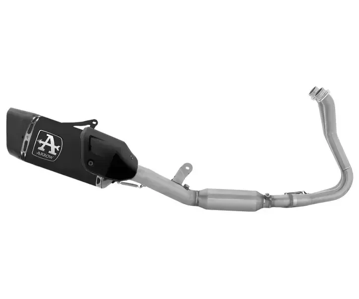 Escape completo ARROW Pista no homologado en aluminio negro con colectores en acero inoxidable para YAMAHA YZF R7 2026 Escape completo ARROW Pista no homologado en aluminio negro con colectores en acero inoxidable para YAMAHA YZF R7 2026