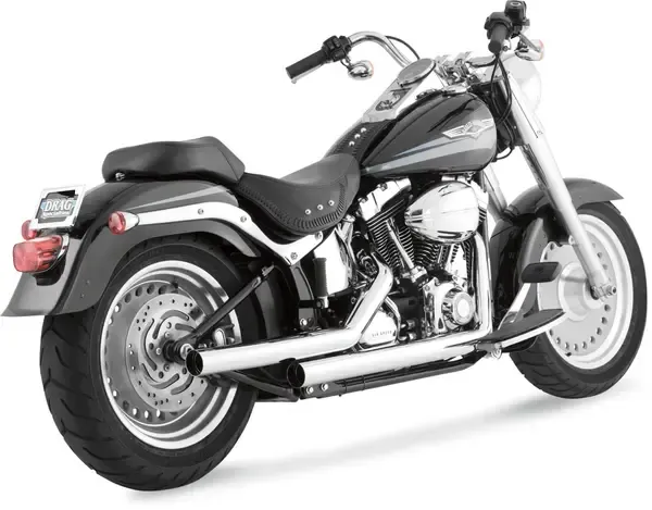 Sistema de escape Straightshots Vance & Hines STRAIGHTSHOTS EXHAUST - CHROME - SOFTAIL