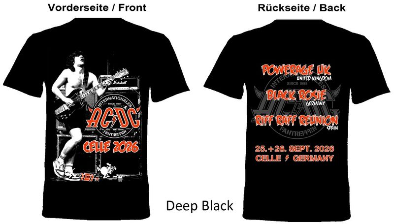 AC/DC T-shirt: Celle AC/DC Fantreffen 2026