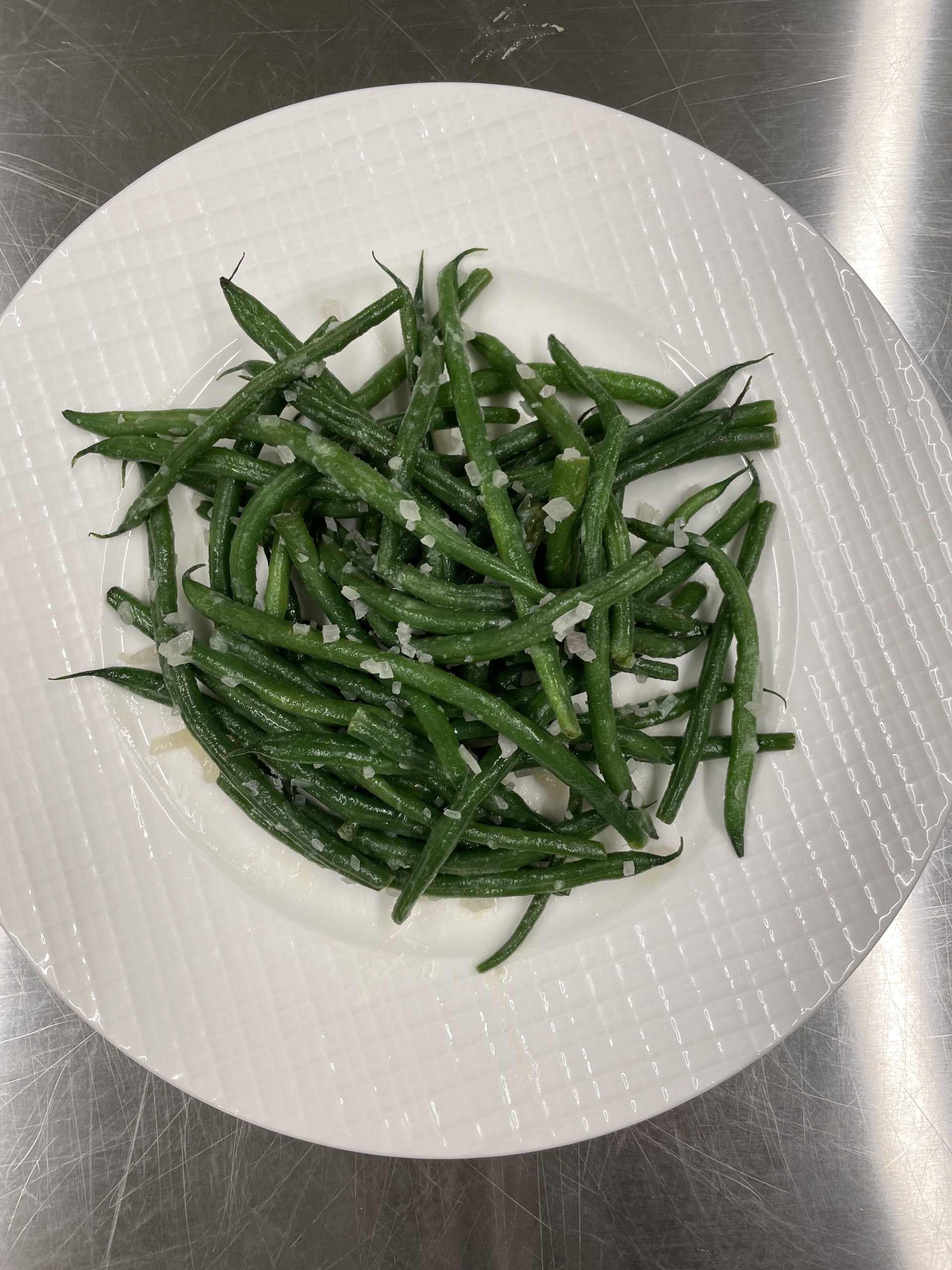 Grilled Lemon-Oregano Chicken​ with Sun Dried Tomato Orzo and Buttered Green Beans