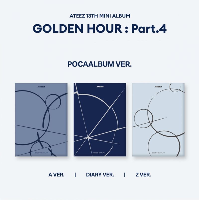 ATEEZ 13th Mini Album GOLDEN HOUR : Part.4 (POCAALBUM VER.)
