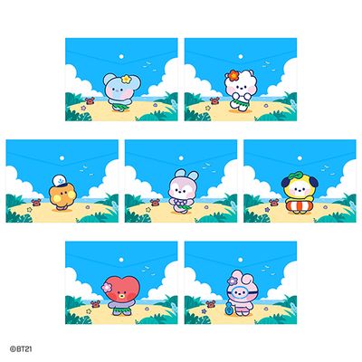 BT21 X Monopoly Collaboration - minini File Pocket [Vacance]