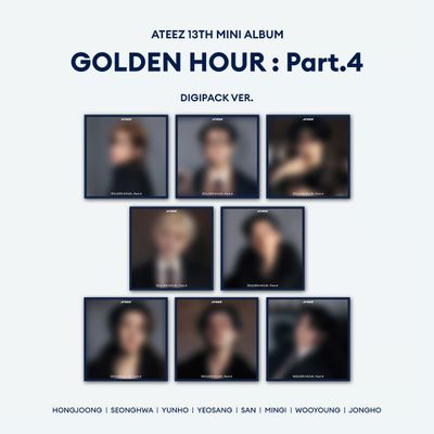 ATEEZ 13th Mini Album GOLDEN HOUR : Part.4 (DIGIPACK VER.) RANDOM - NO POB
