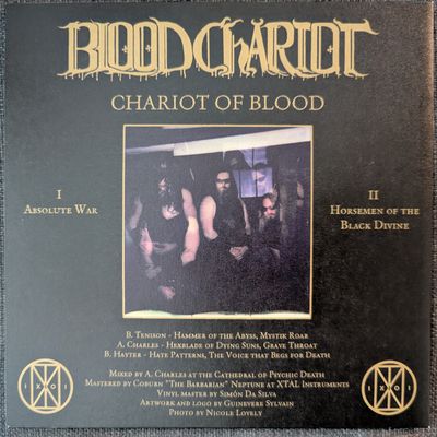 BLOOD CHARIOT - Chariot Of Blood 7"EP