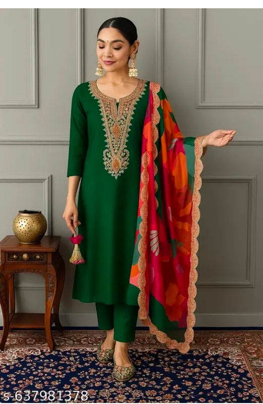 Straight salwaar set