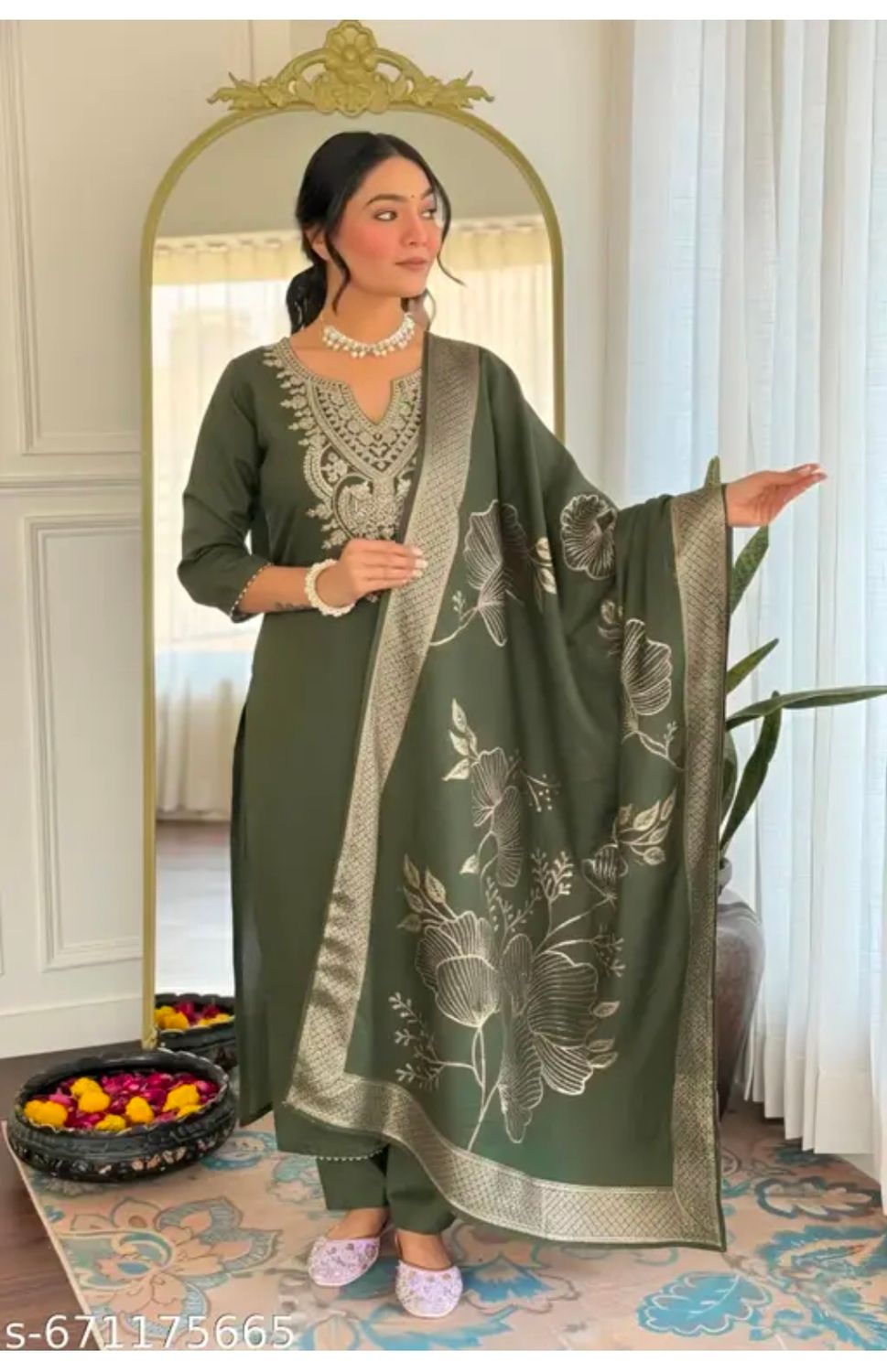 Straight salwaar set