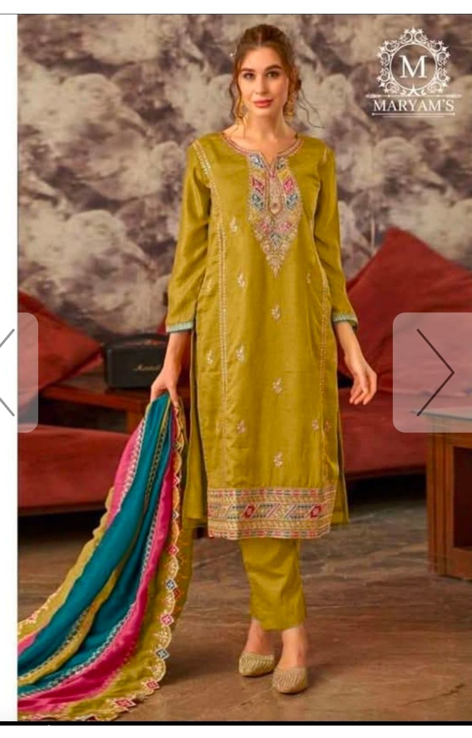 Designer Straight salwaar set