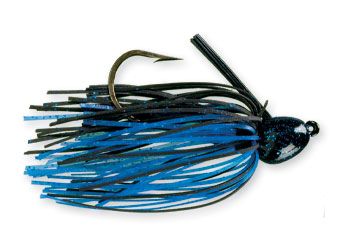 Strike King Bitsy Bug Mini Jig 3/16oz Black/Blue  BBJ316-2