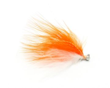Challanger Maribou Jig 1/16oz  White Head/ Orange  CSJ116-NHORWB