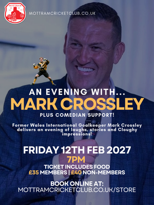 MEMBERS TICKET | An Evening With Mark Crossley! | Friday 12th February MEMBERS TICKET | An Evening With Mark Crossley! | Friday 12th February