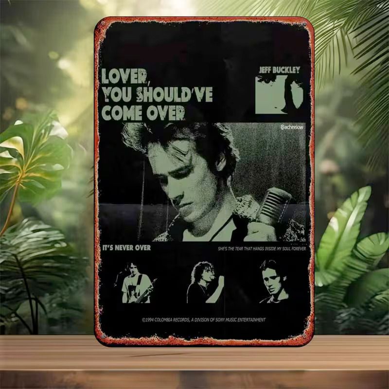 Placa Metálica - Jeff Buckley "Lover" (DENTED)