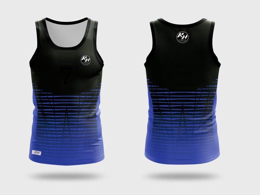 Kamino Nuevo Black/Blue  Men Running shirt