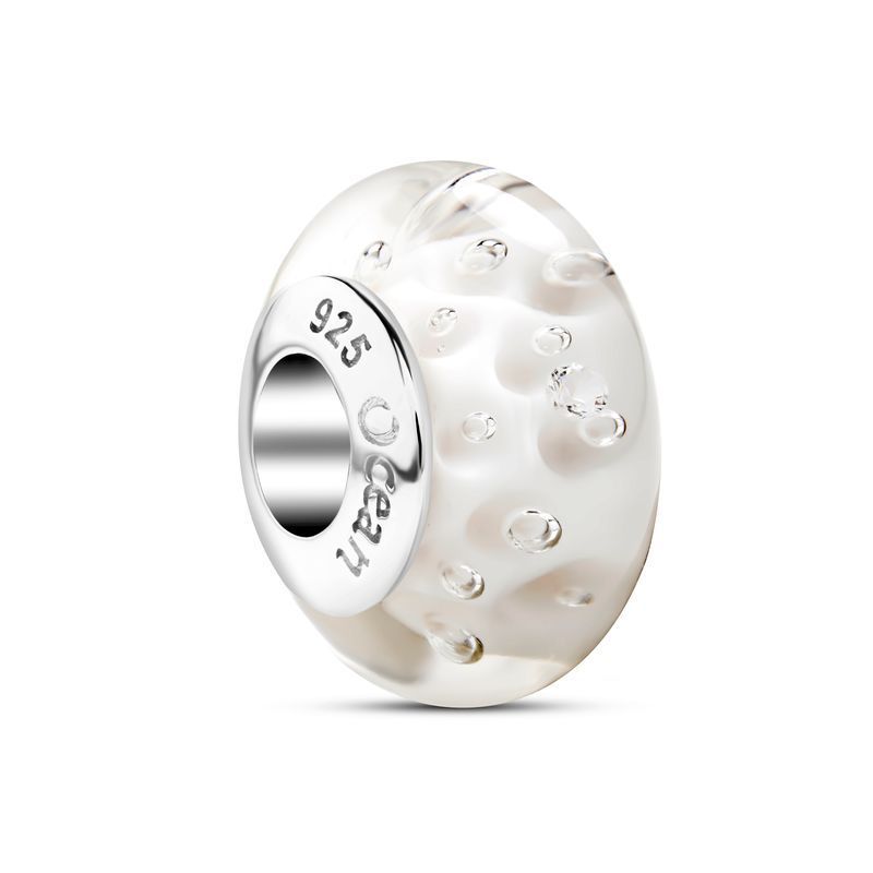 White Bubbles Bead