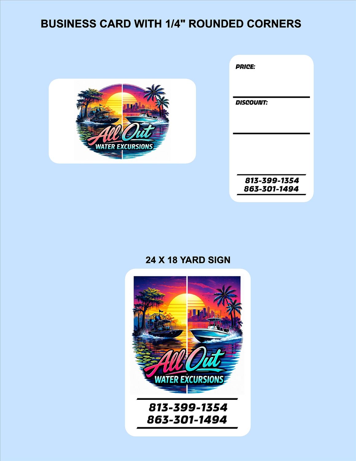 CUSTOM - YARD SIGNS / CARDS / CARDS