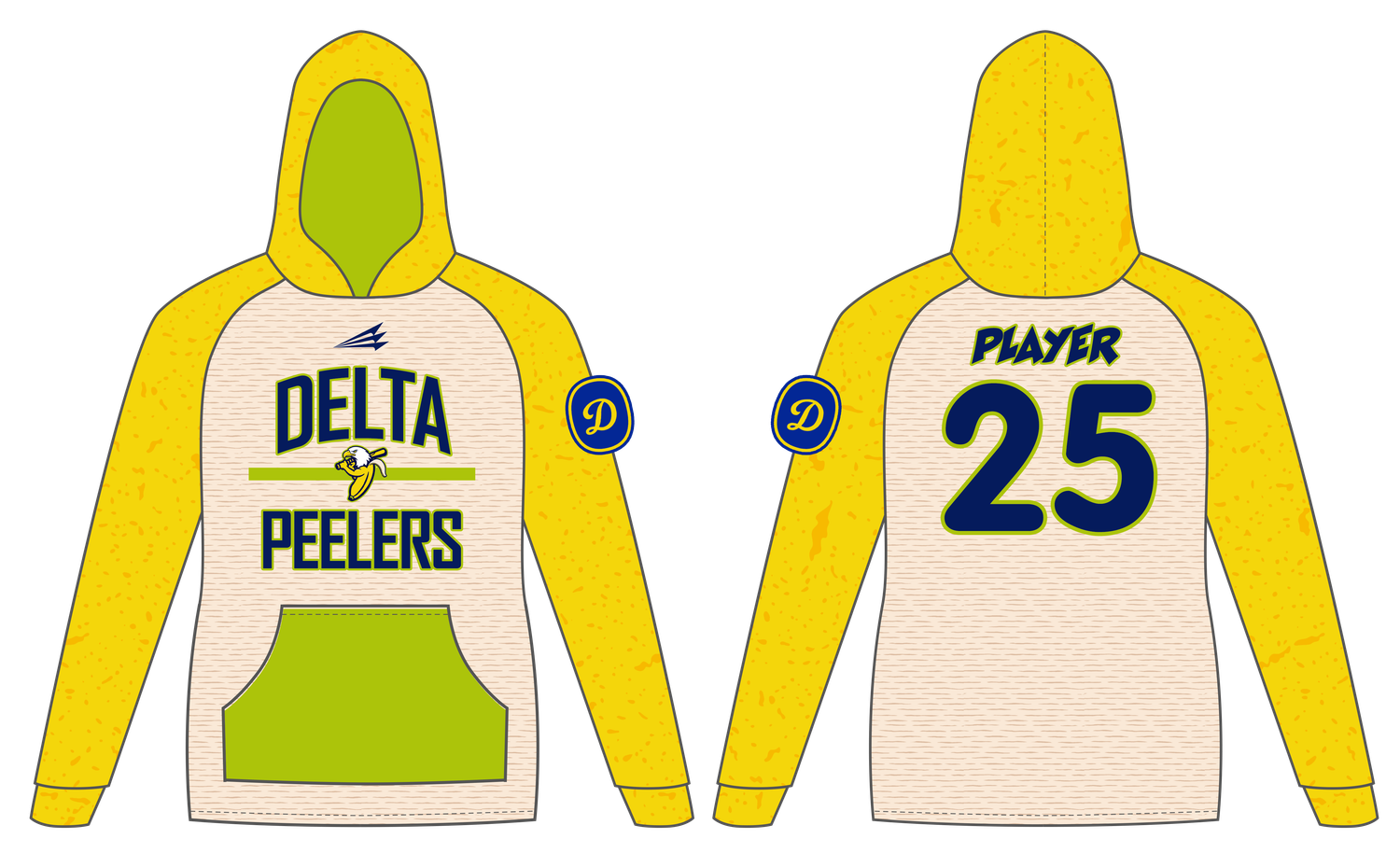 Delta Gold Custom Vulcan Hoodie #VH1F