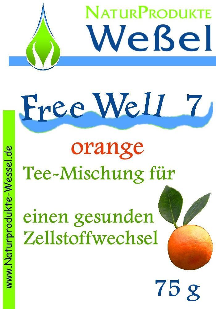 Free Well 7 orange - Kräutertee für einen gesunden Zellstoffwechsel Free Well 7 orange - Kräutertee für einen gesunden Zellstoffwechsel