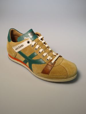 Sportschuhe beige/grün/braun