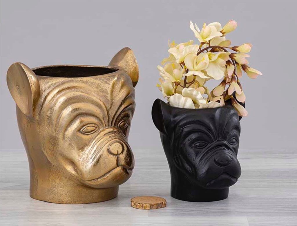 DOG FACE VASE - LARGE