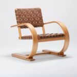 FRENCH MODENIST ARMCHAIR - LEATHER