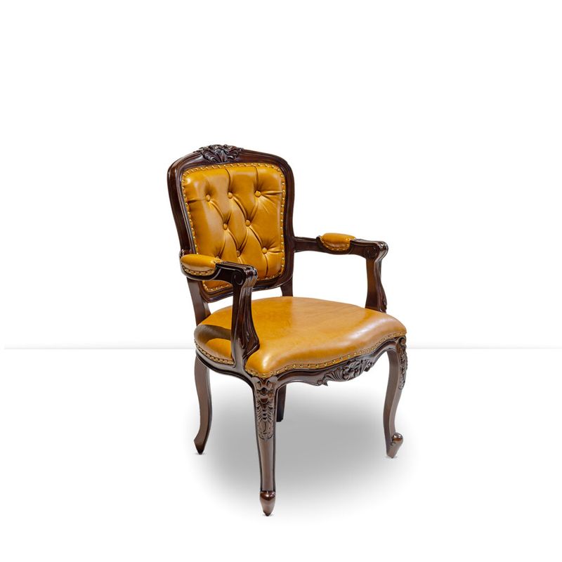 LOUIS DINING CARVER - IMPORTED LEATHER