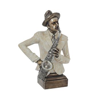 Musician With Sax - White Jacket