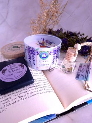 Eternal Wisteria Exclusive Candle, Sanitizer, &amp; Diffuser