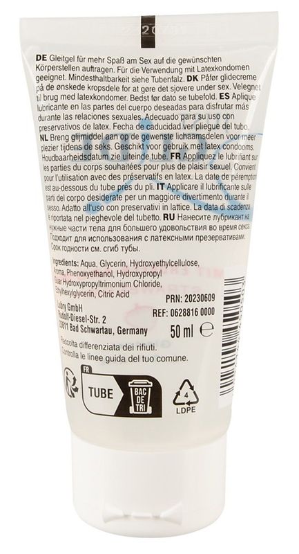 Gel Lubrifiant gout fraise à l'eau