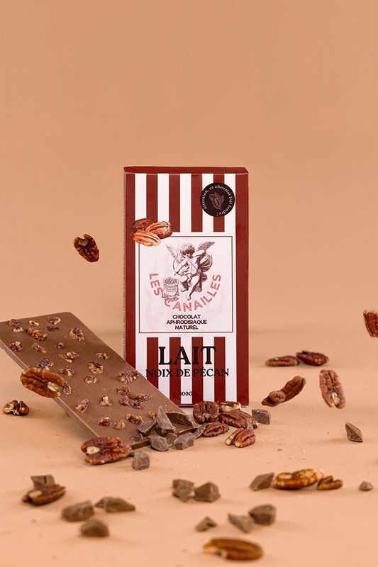 Chocolat au lait noix de pécan - Tablette 100g