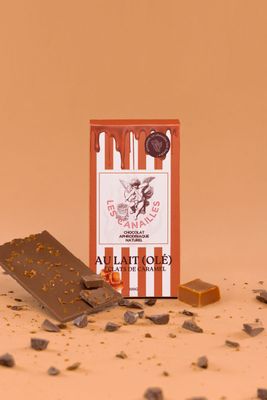 Chocolat au lait éclats de caramel - Tablette 100g