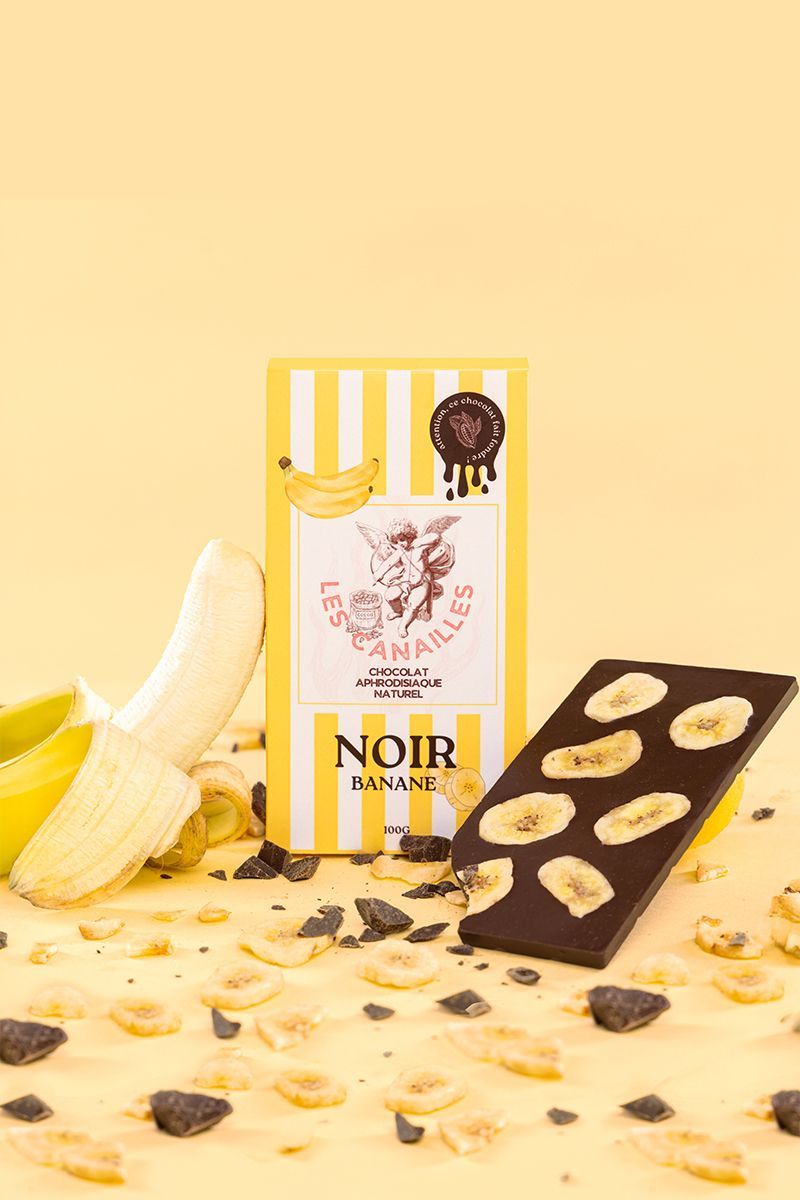 Chocolat noir banane - Tablette 100g