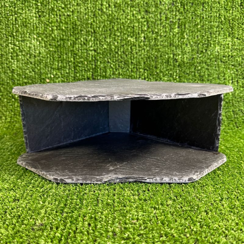 Aquarium and Reptile Slate Large Open Watch cave 9x20x20cm