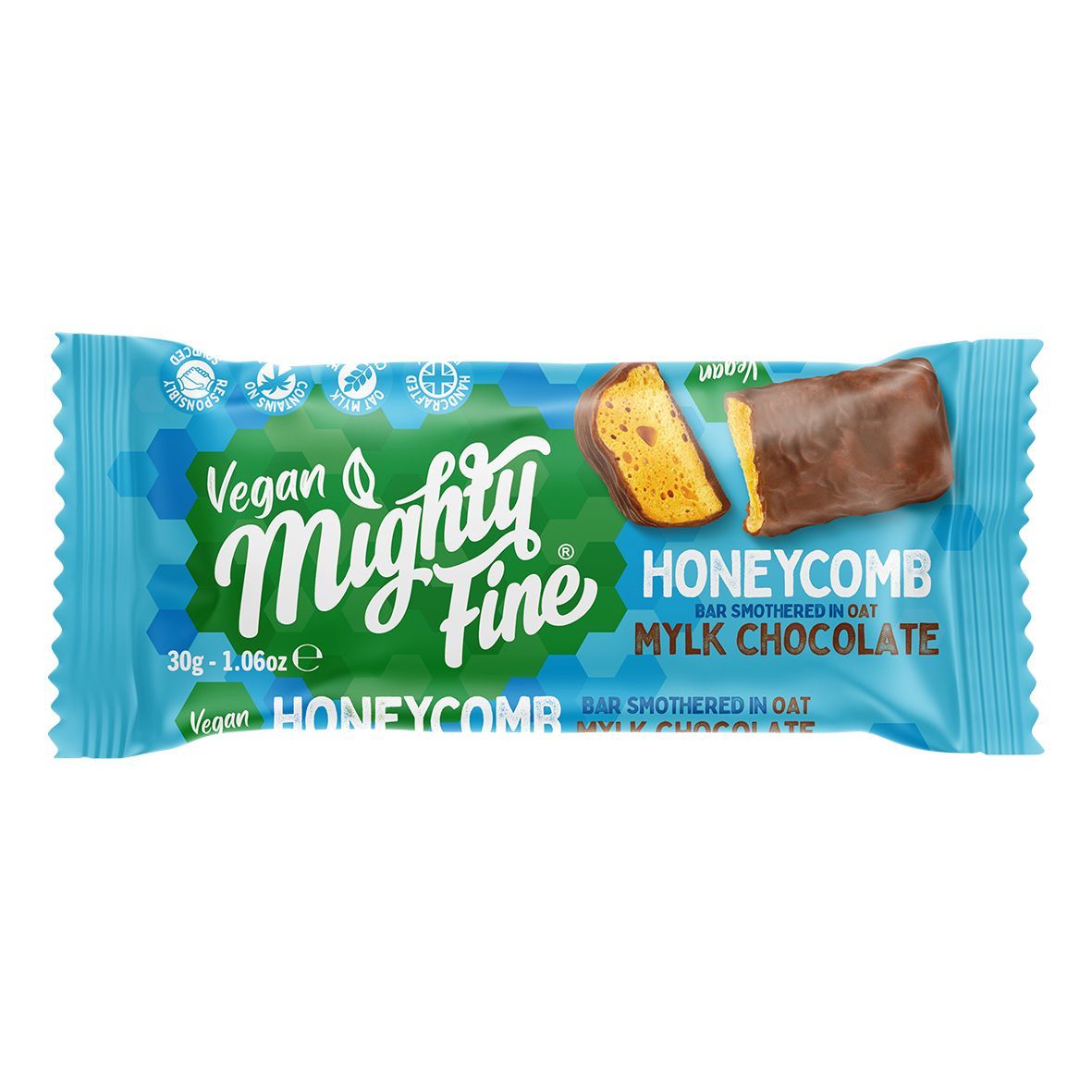 Mylk Chocolate Honeycomb Bar, by Mighty Fine
