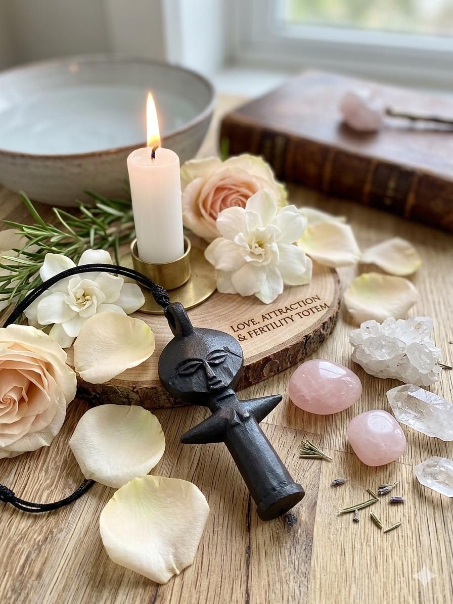 Love attraction and fertility totem, witchcraft amulet