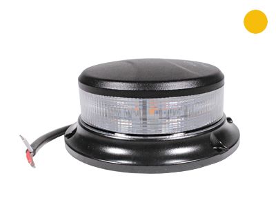 ST 1603-414014 LED Mirgojošais Bākuguns ar Caurspīdīgu Lēcu (Amber) – 12–24V, ECE R65/R10