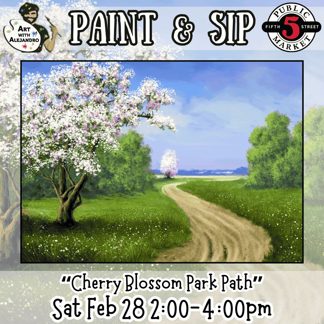 “Cherry Blossom Park Path” Sat Feb 28 2:00-4:00pm