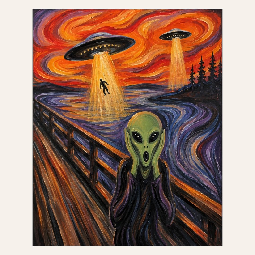 Paint &amp; Sip “The Alien Scream” Thurs Oct 22 6:00-8:00pm