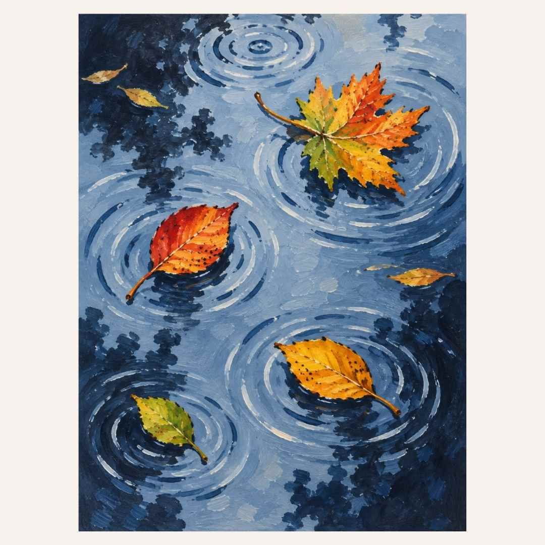 Paint &amp; Sip “Leaves in Rain Puddle” Thurs Nov 12 2:00-4:00pm
