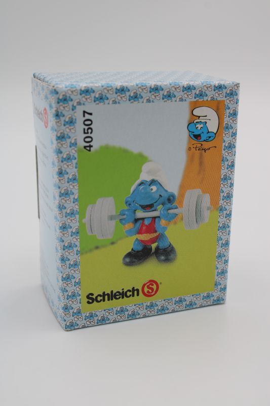 Schleich Super Smurf: Gewichtheffer Smurf