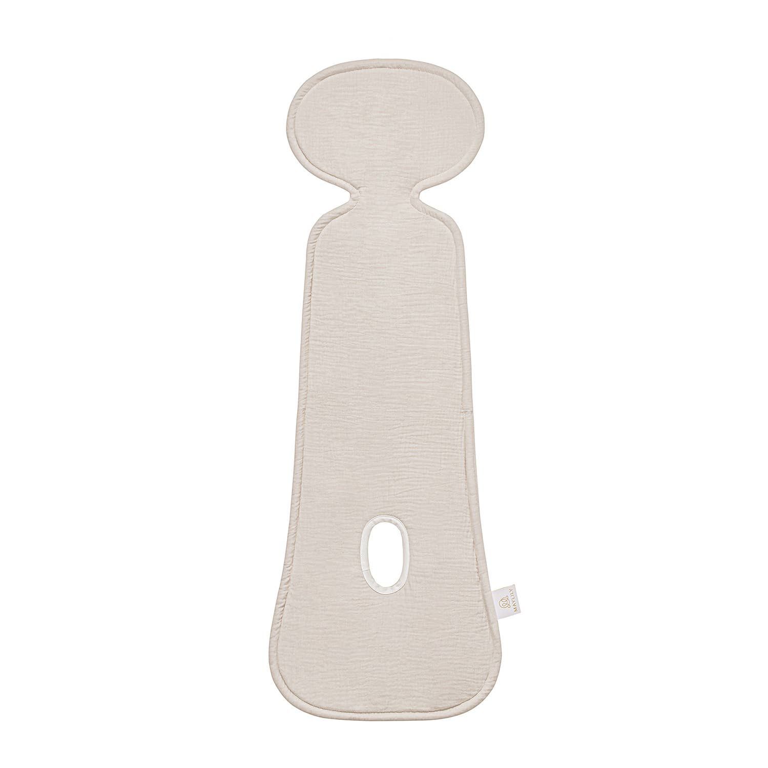 Muslin 3D anti-sweat car seat insert - beige - 0-13 kg