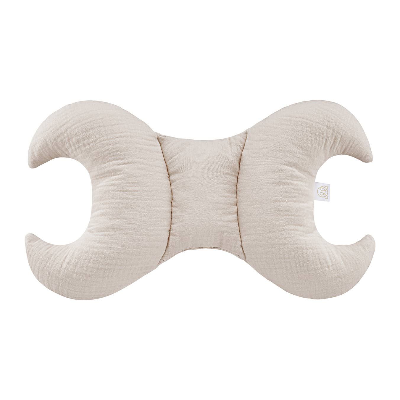 Cuscino antiurto per neonati in mussola - beige