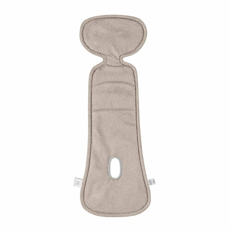 Réducteur de siège auto 3D en bambou anti-transpiration, couleur taupe pierre - 0-13 kg